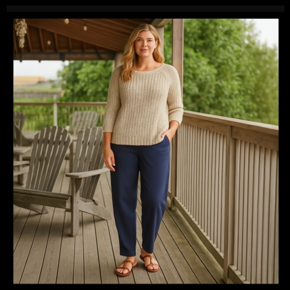 Anthropologie Knitted & Knotted Sequin Chunky Sweater Size Medium▪ - Picture 1 of 12